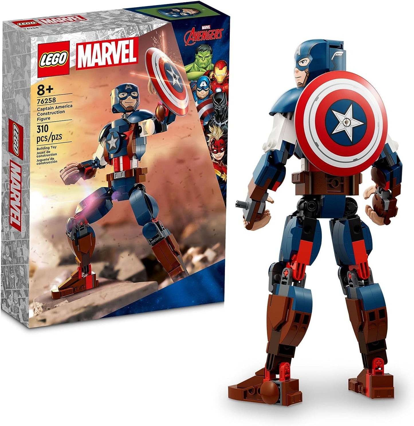 Capt America Constr Fig