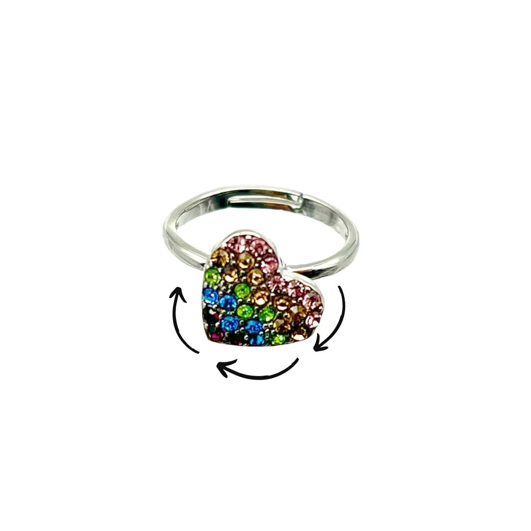Heart Fidget Spinner Ring-1