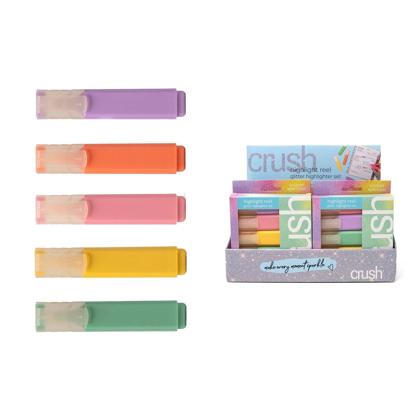 Crush Highlight Reel Glitter Highlighter Set