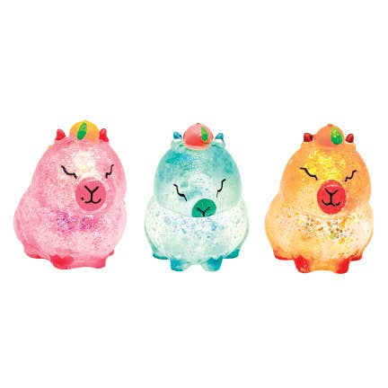 CAPYBARA GLITTER SQUEEZE TOY    12/DSP