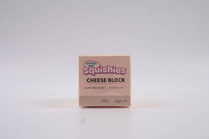 Cheese Cube Slow-Rise Squishy Fidget Toy (1pc)