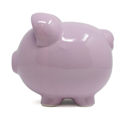 Large Lavender Piggy Bank