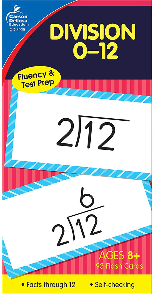 Division Flash Cards
