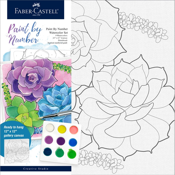 Paint by Number Succulent-1