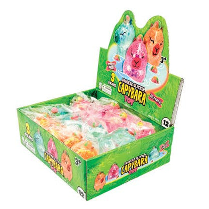 CAPYBARA GLITTER SQUEEZE TOY    12/DSP