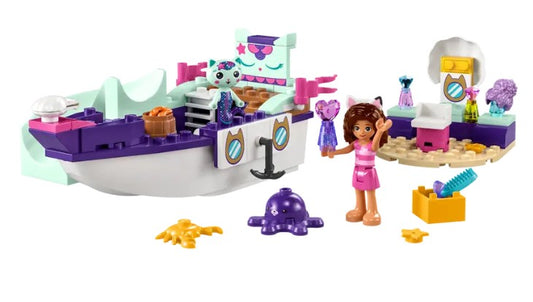 Gabby's Dollhouse Gabby and Mercats Ship & Spa