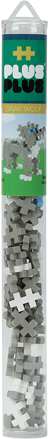 Plus Plus Tube Gray Wolf