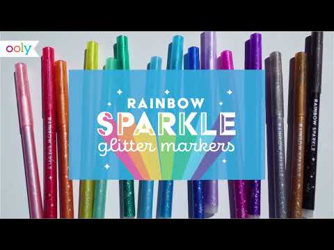 Rainbow Glitter Markers2