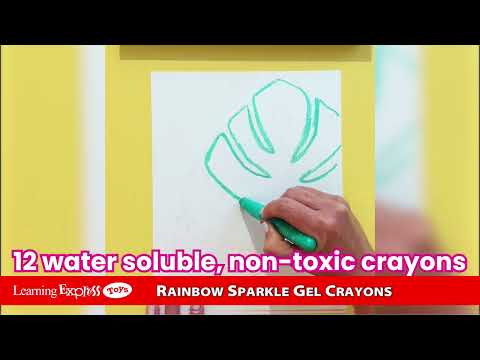 Rainbow Spkle Water Crayo