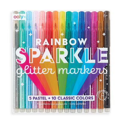 Rainbow Glitter Markers2