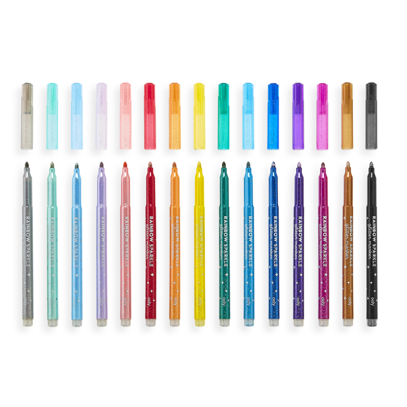 Rainbow Glitter Markers2
