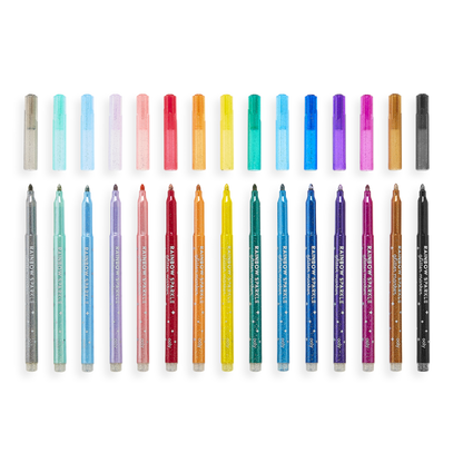 Rainbow Glitter Markers2