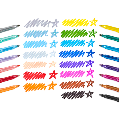 Rainbow Glitter Markers2