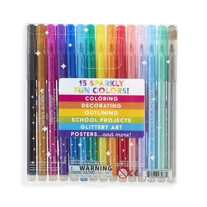 Rainbow Glitter Markers2