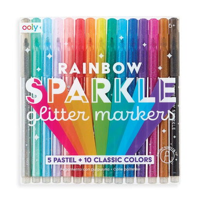 Rainbow Glitter Markers2
