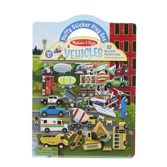 Puffy Sticker Set Vehicle