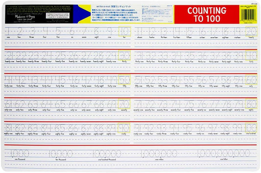 Counting to 100 Write Mat