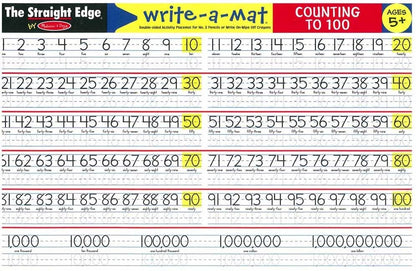 Counting to 100 Write Mat