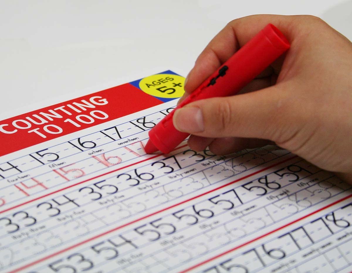 Counting to 100 Write Mat