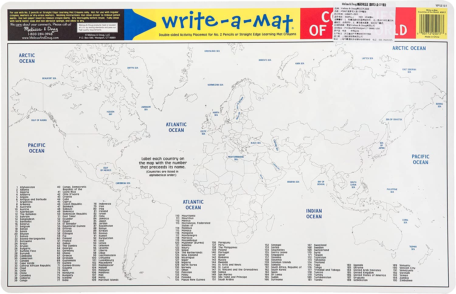 Countries of World Mat
