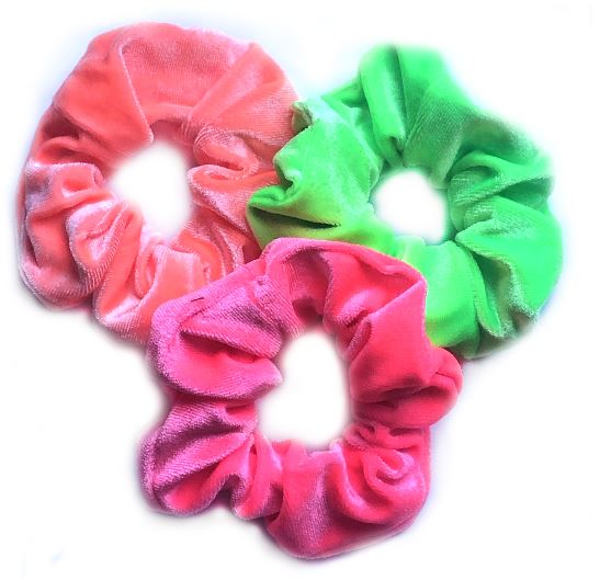 Neon Velvet Scrunchie-1