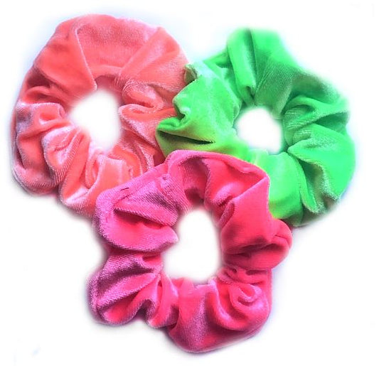 Neon Velvet Scrunchie-1