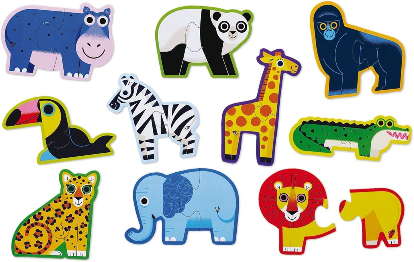 Two Piece Puzzle Jungle