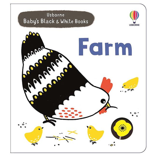 Baby's Black and White Books Farm