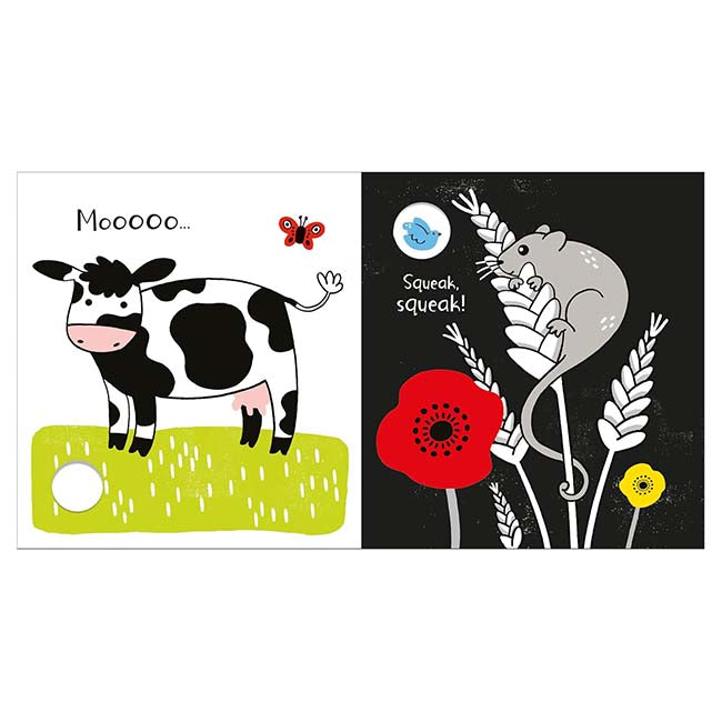 Baby's Black and White Books Farm