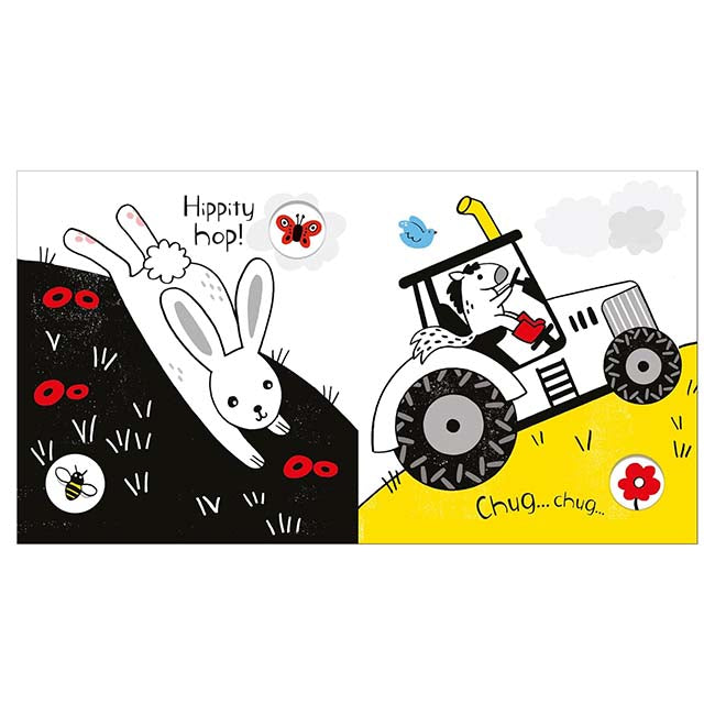 Baby's Black and White Books Farm