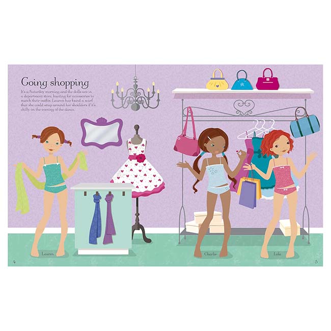 Sticker Dolly Dressing School Dance
