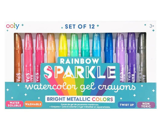Rainbow Spkle Water Crayo