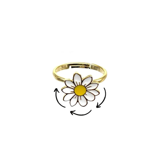Daisy Fidget Spinner Ring-1