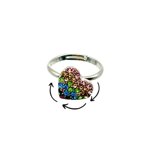 Heart Fidget Spinner Ring-1