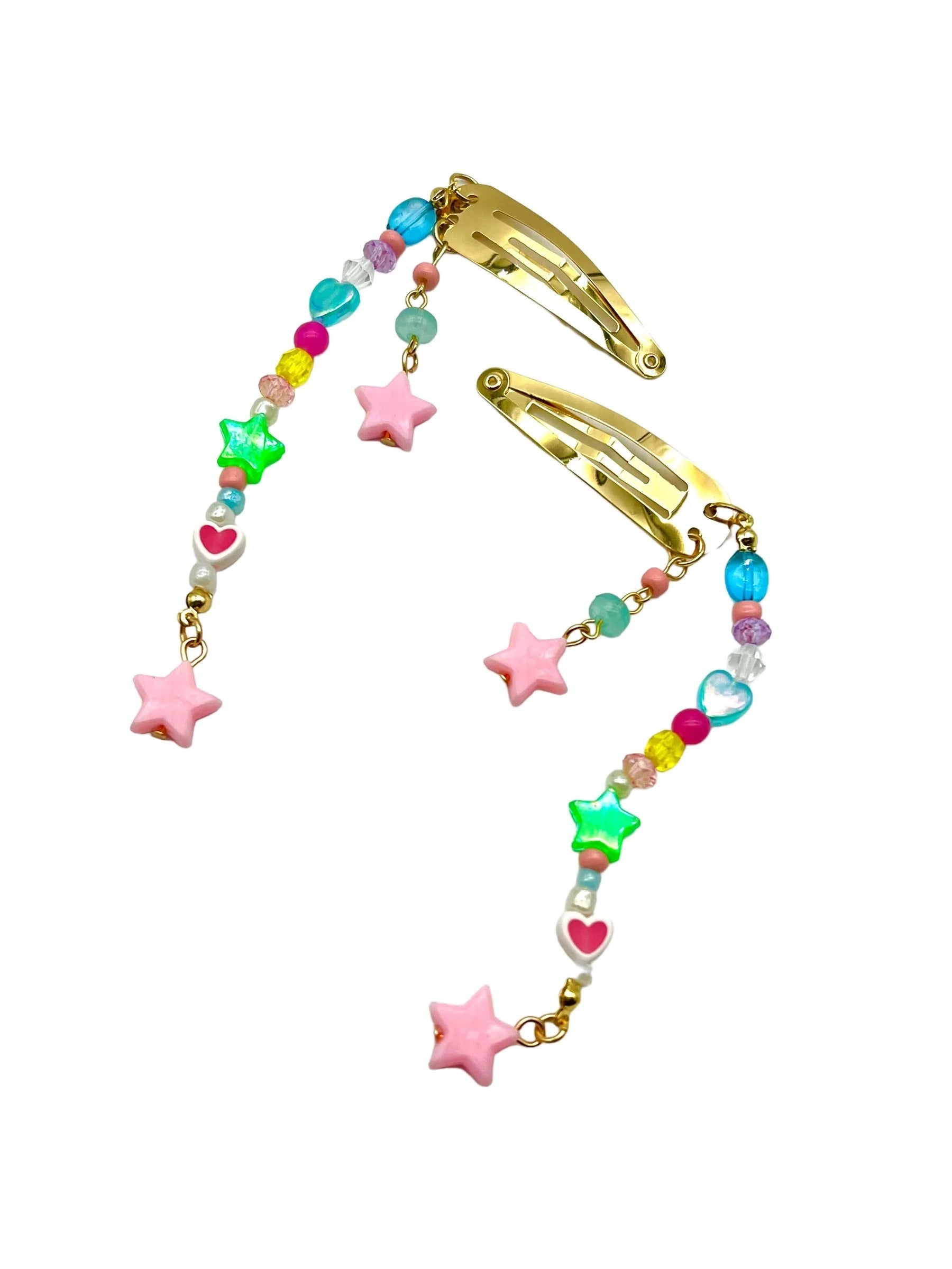Hair Candy Stars Bead Cli-1